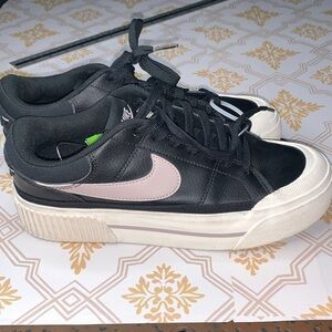 Nike Black and Pink Athletic Shoes